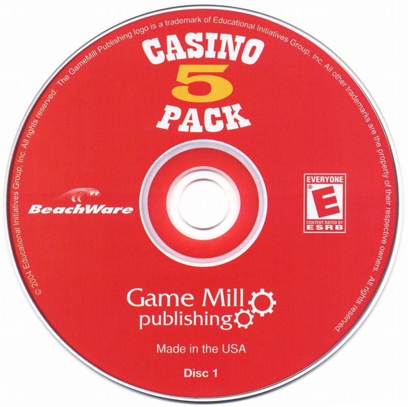 Media for Casino 5 Pack (Macintosh and Windows): Disc 1