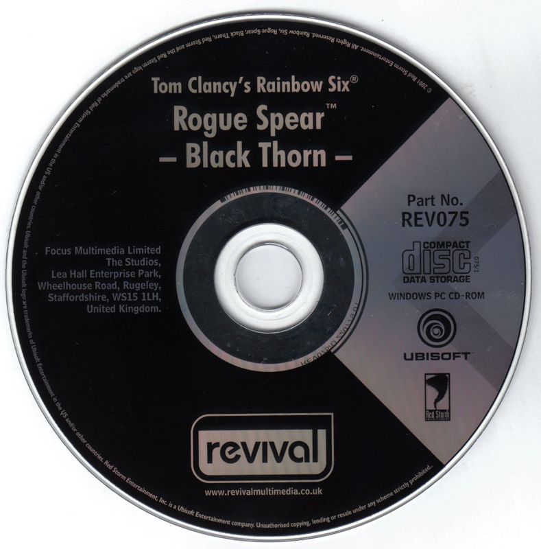 Media for Tom Clancy's Rainbow Six: Rogue Spear - Black Thorn (Windows) (REVIVAL release)