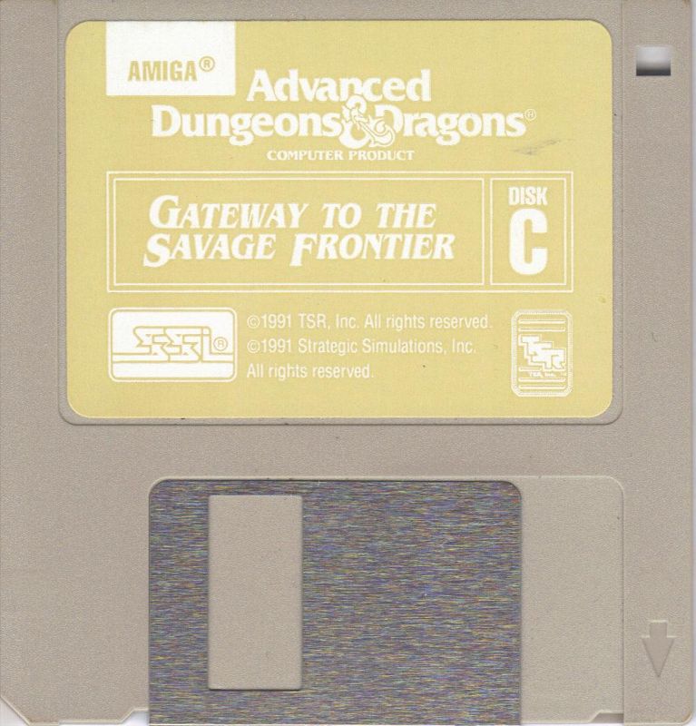 Media for Gateway to the Savage Frontier (Amiga) (Amiga label version): Disk C