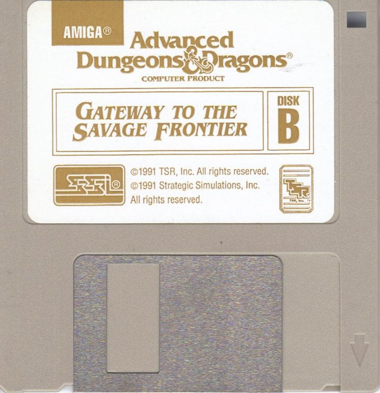 Media for Gateway to the Savage Frontier (Amiga) (Amiga label version): Disk B