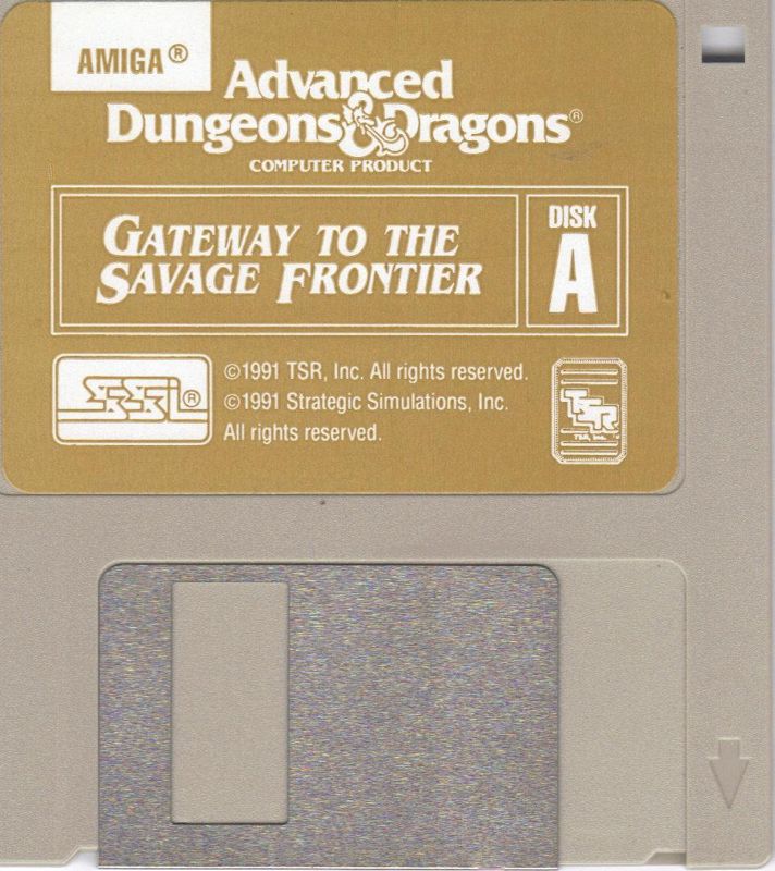Media for Gateway to the Savage Frontier (Amiga) (Amiga label version): Disk A