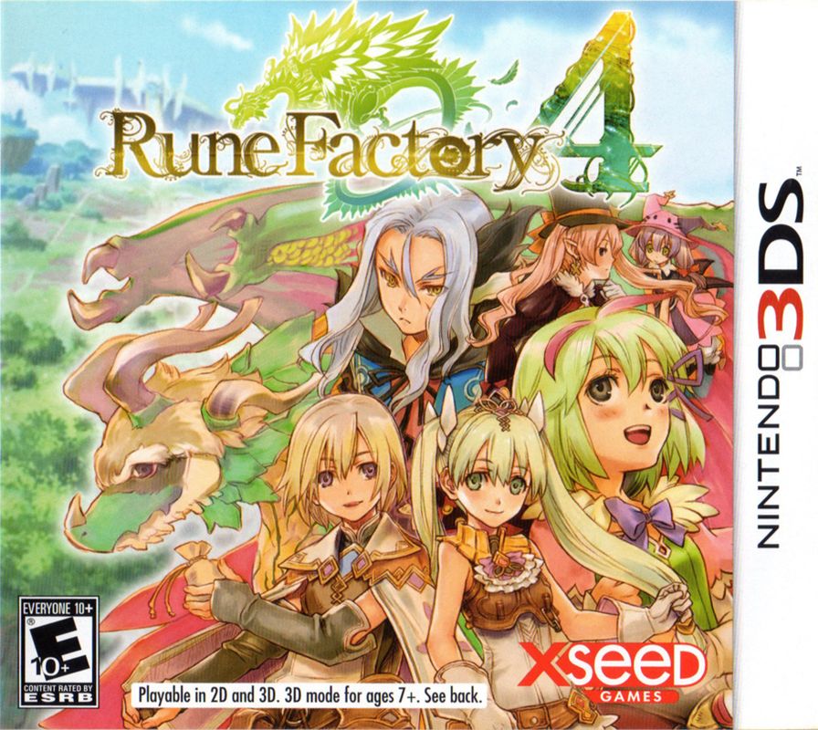 Front Cover for Rune Factory 4 (Nintendo 3DS)