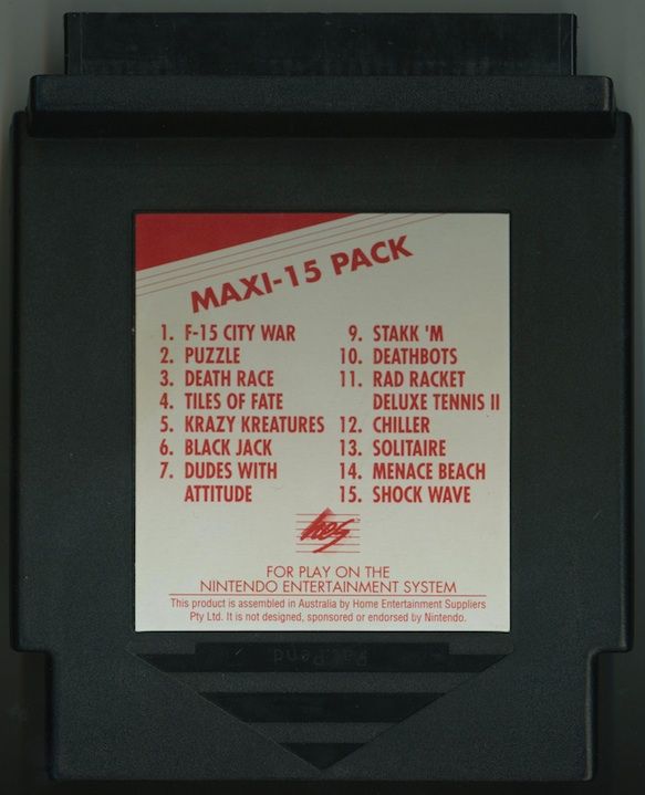 Media for Maxi 15 (NES)