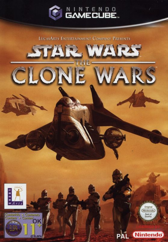 Front Cover for Star Wars: The Clone Wars (GameCube)