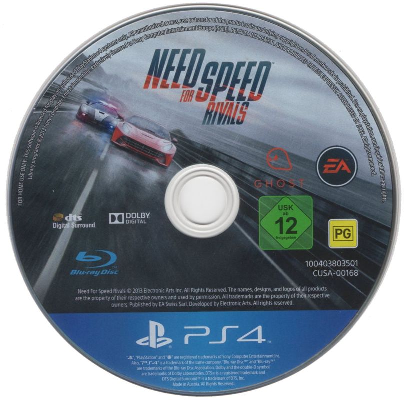 Need for Speed Rivals PS4 Disc