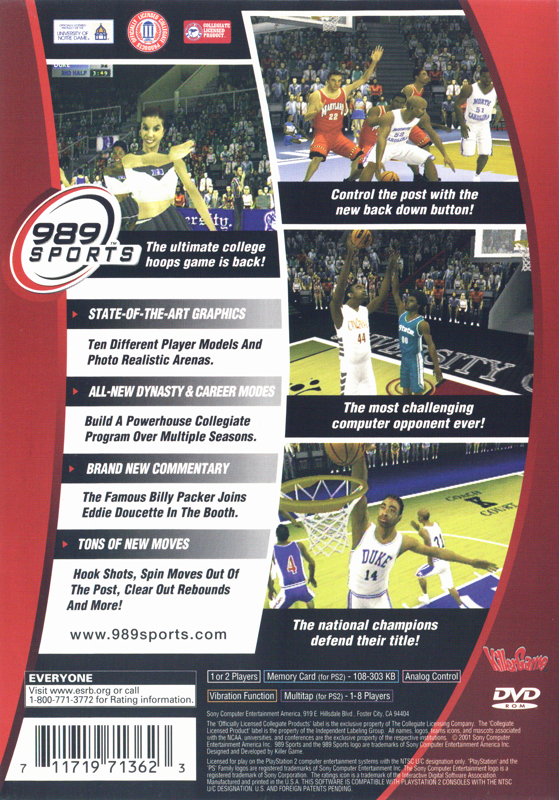 NCAA Final Four 2002 cover or packaging material MobyGames
