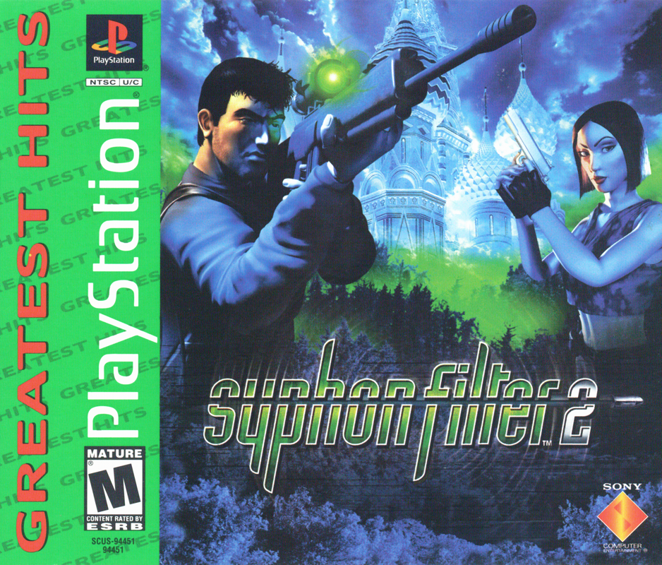 Front Cover for Syphon Filter 2 (PlayStation) (Greatest Hits release)