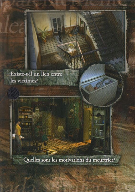 Inside Cover for Art of Murder: Hunt for the Puppeteer (Windows): Left Flap