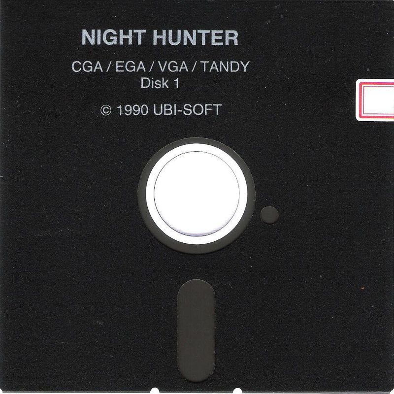 Media for Night Hunter (DOS) (5.25" Floppy Disk release): Disk 1
