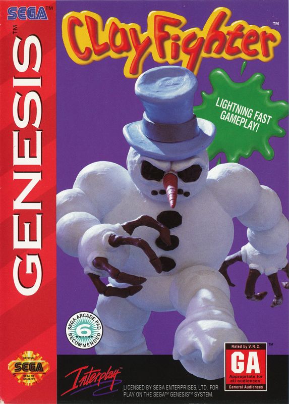 Front Cover for Clay Fighter (Genesis)