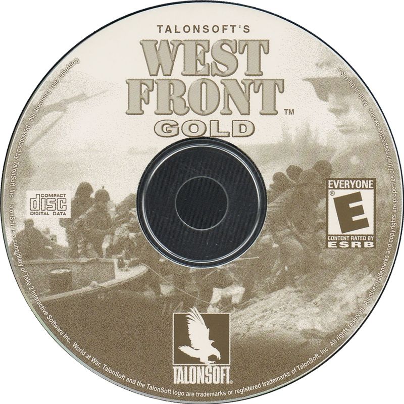 Media for TalonSoft's World at War (Windows): West Front Gold disc