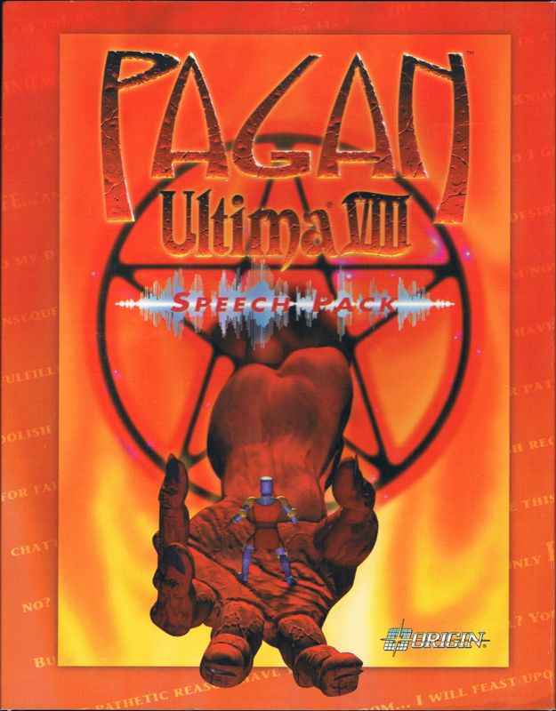 Front Cover for Pagan: Ultima VIII - Speech Pack (DOS): Sleeve