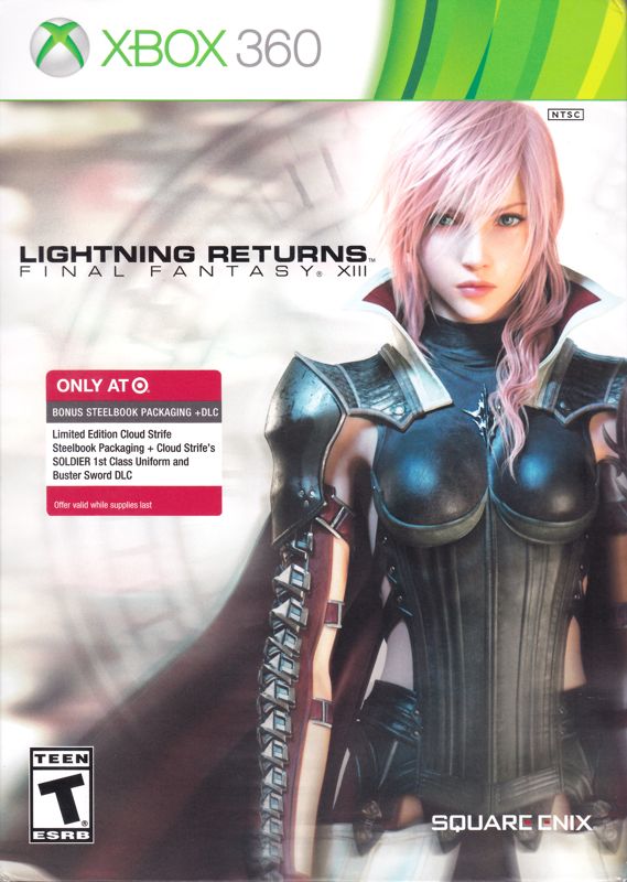 Front Cover for Lightning Returns: Final Fantasy XIII (Xbox 360) (Target Exclusive Steelbook release)