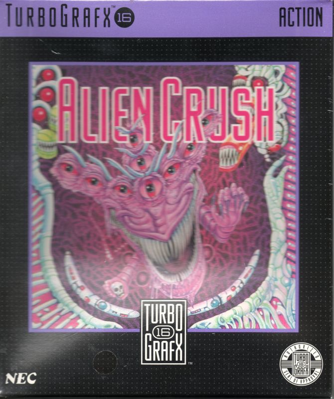 Front Cover for Alien Crush (TurboGrafx-16)