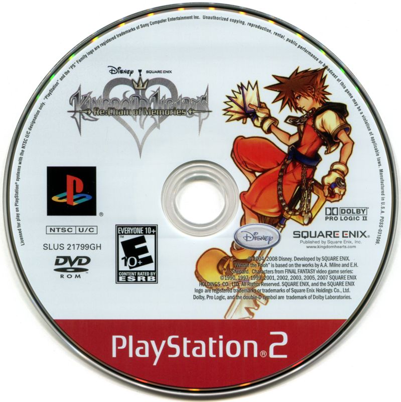 Media for Kingdom Hearts: Re:Chain of Memories (PlayStation 2) (Greatest Hits release)