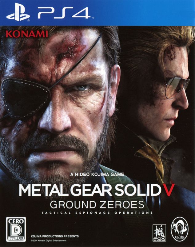 Front Cover for Metal Gear Solid V: Ground Zeroes (PlayStation 4) (First Print release)