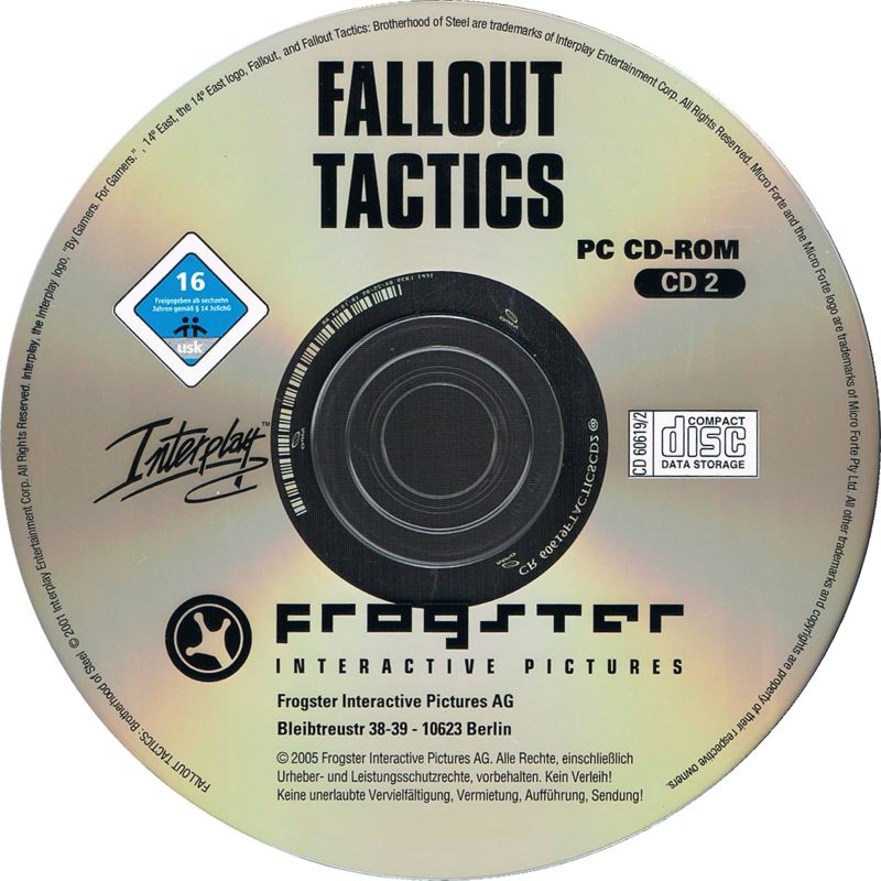Media for Fallout Tactics: Brotherhood of Steel (Windows) (Back to Games release): Disc 2