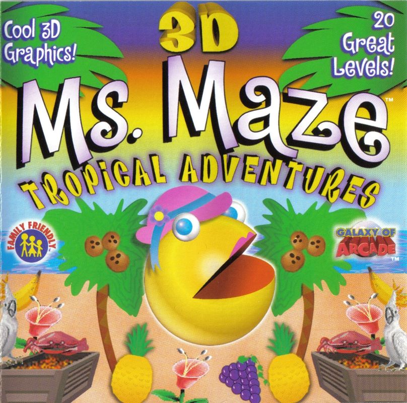 Front Cover for 3D Ms. Maze: Tropical Adventures (Windows)