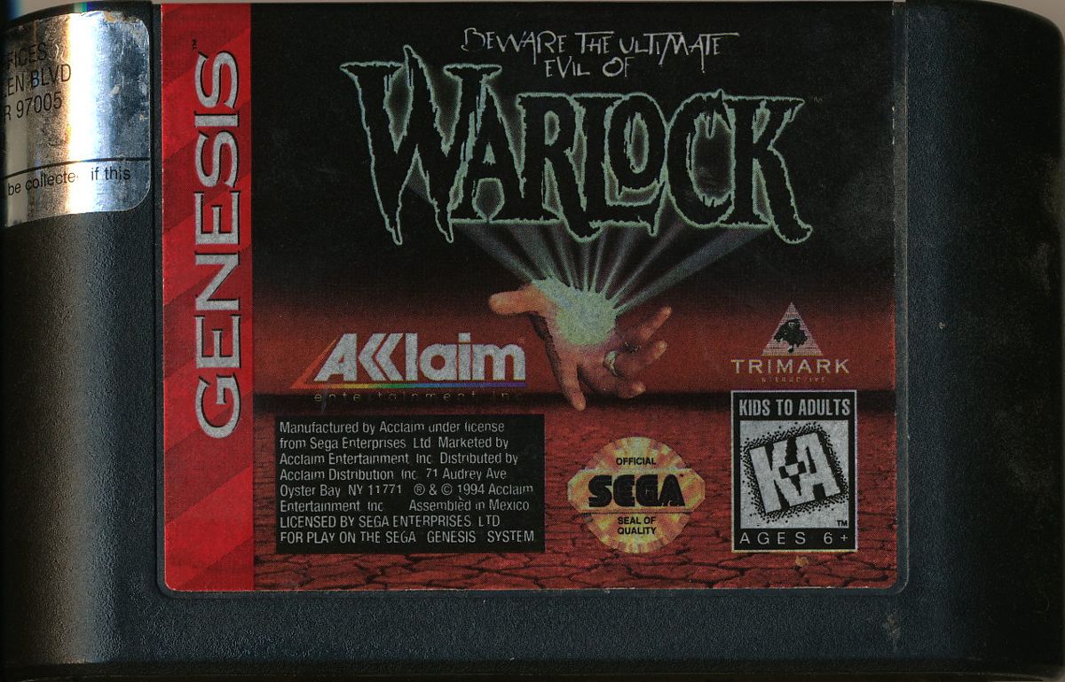 Media for Warlock (Genesis)