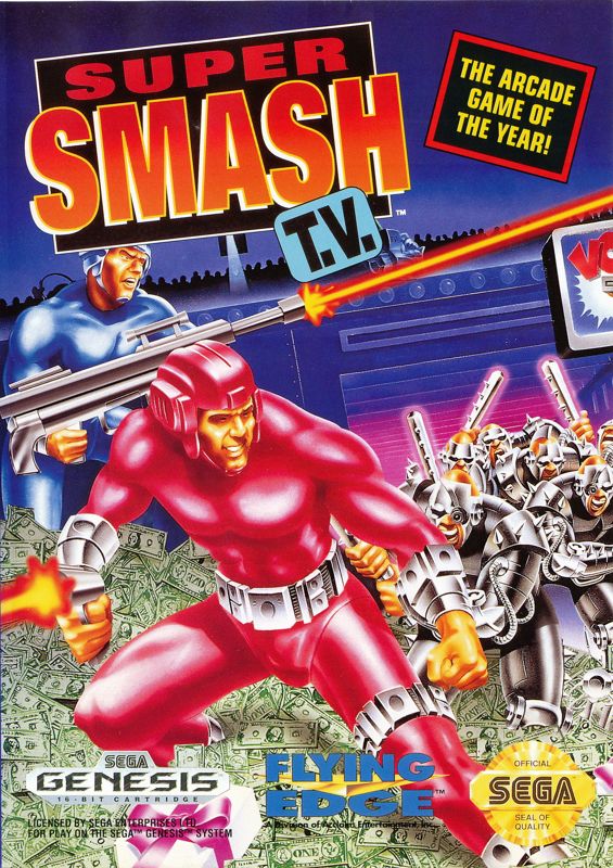 Front Cover for Smash T.V. (Genesis)