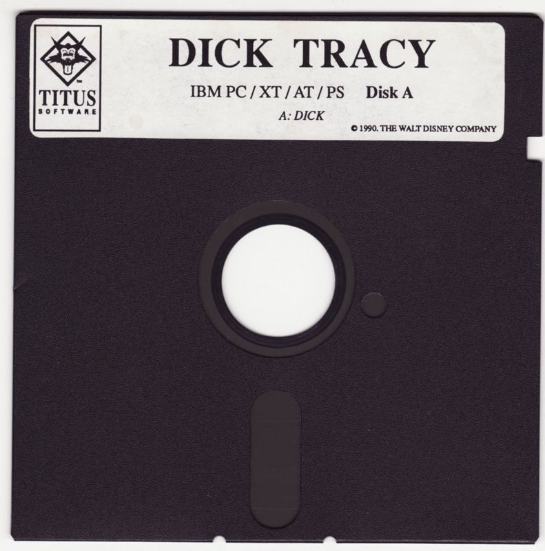 Media for Dick Tracy (DOS): Disk 1/2