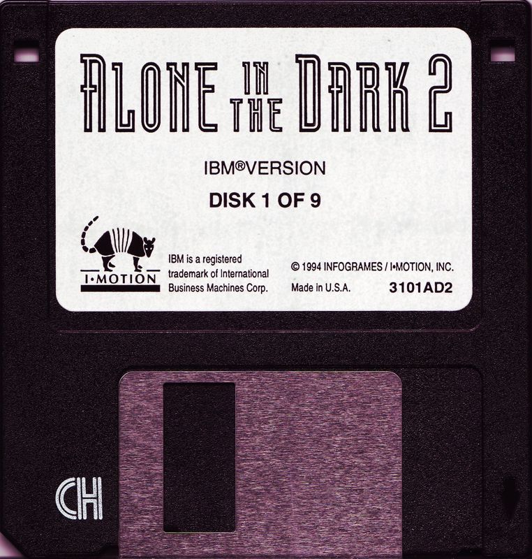 Media for Alone in the Dark 2 (DOS) (Floppy Disk Version): Disk 1