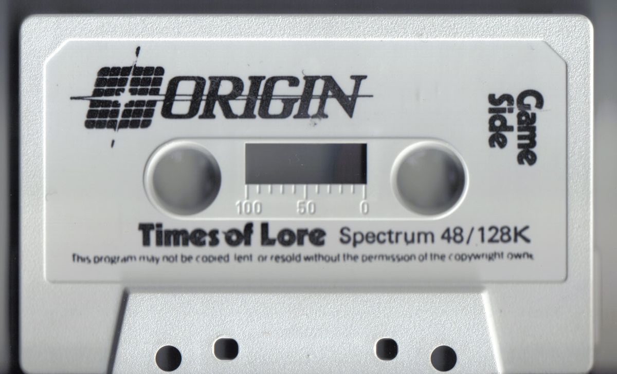 Media for Times of Lore (ZX Spectrum): Game side