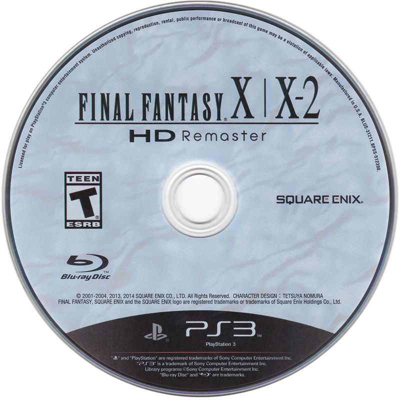 Media for Final Fantasy X | X-2 HD Remaster (Collector's Edition) (PlayStation 3): Game Disc