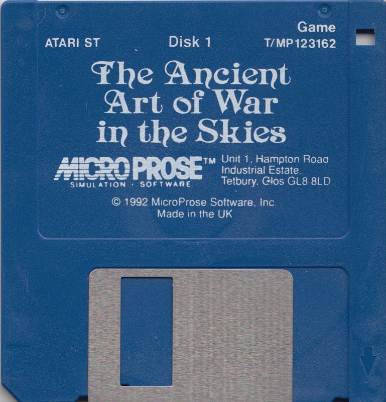 Media for The Ancient Art of War in the Skies (Atari ST): Disk 1/4