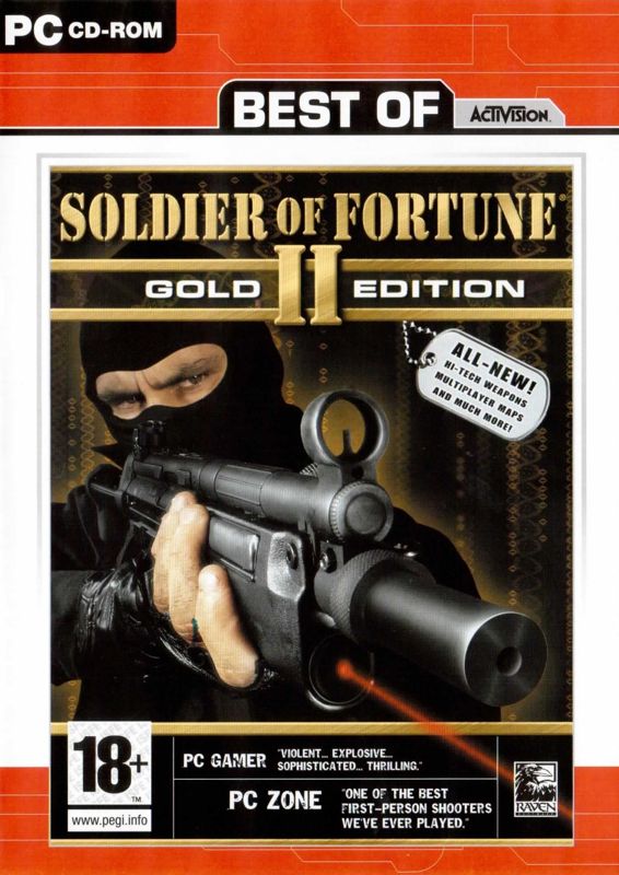 Front Cover for Soldier of Fortune II: Double Helix - Gold Edition (Windows) (Best of Activision release)