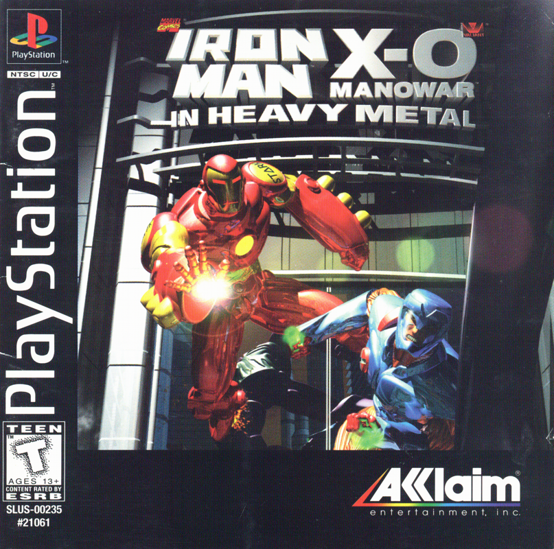 Front Cover for Iron Man / X-O Manowar in Heavy Metal (PlayStation)