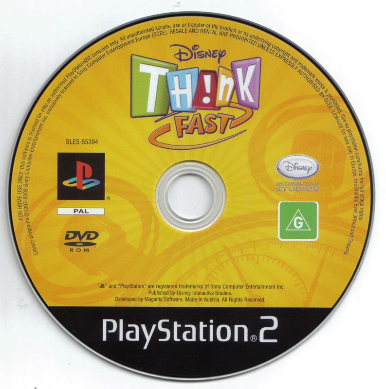 Media for Disney Th!nk Fast (PlayStation 2)