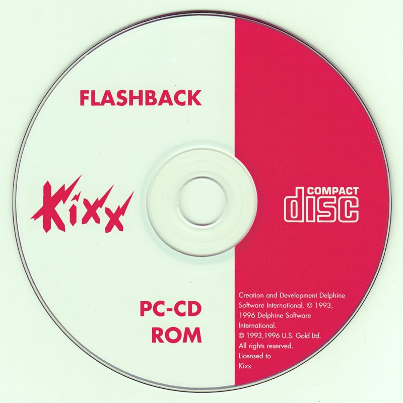 Media for Flashback: The Quest for Identity (DOS) (Kixx release)