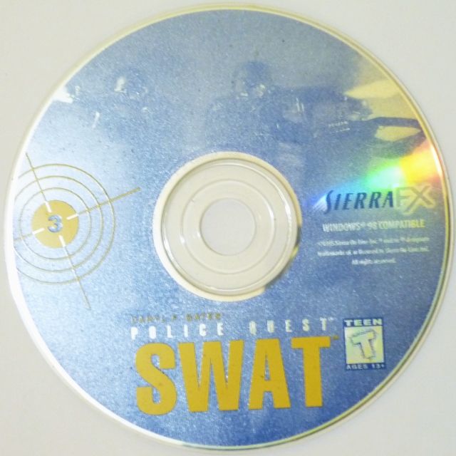 Media for Daryl F. Gates' Police Quest: SWAT (DOS and Windows): Disc 3