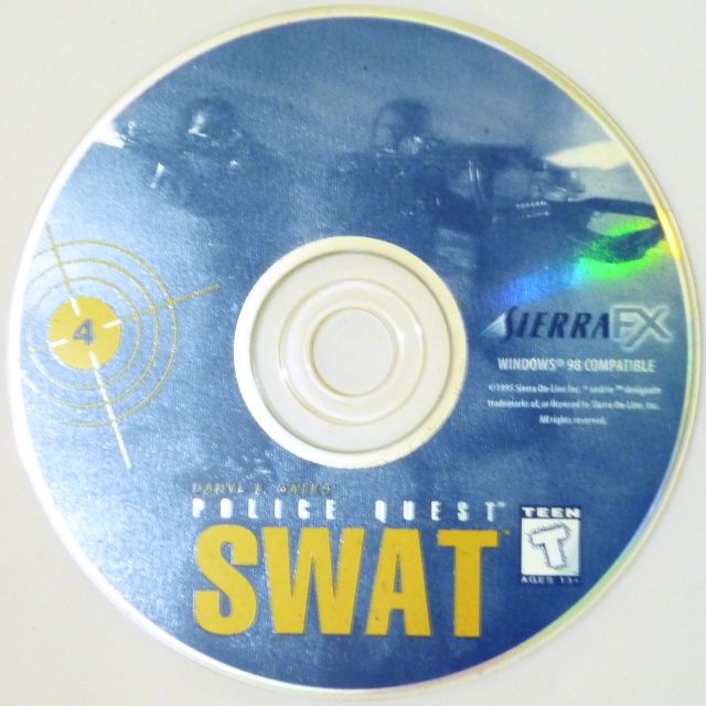 Media for Daryl F. Gates' Police Quest: SWAT (DOS and Windows): Disc 4