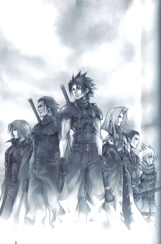Inside Cover for Crisis Core: Final Fantasy VII (PSP) (English version): Left Side