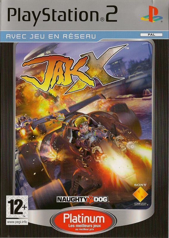 Front Cover for Jak X: Combat Racing (PlayStation 2) (Platinum release)