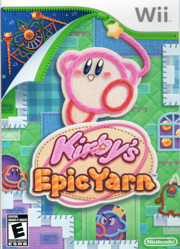 Front Cover for Kirby's Epic Yarn (Wii)