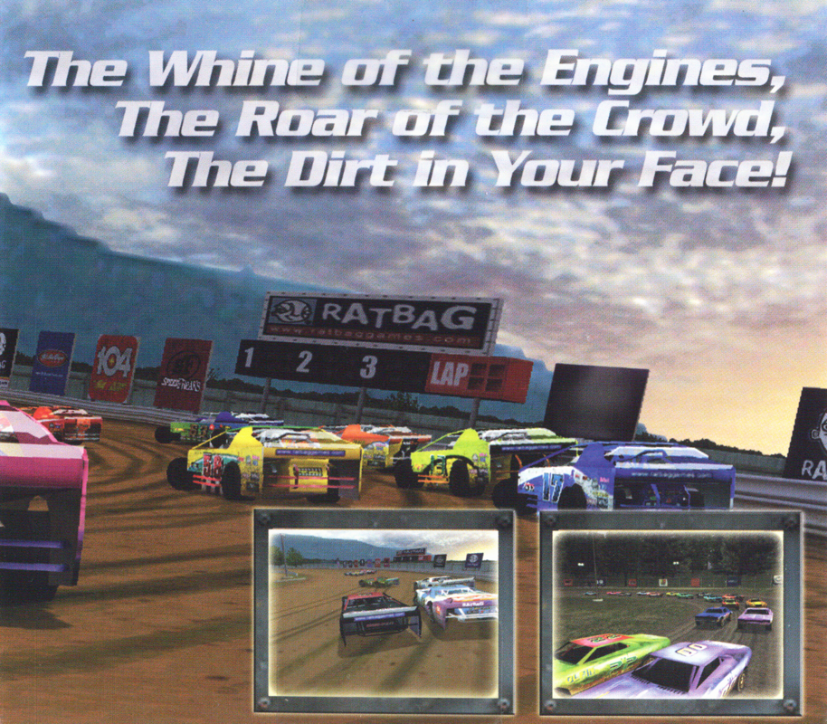 Inside Cover for Dirt Track Racing 2 (Windows) (Budget Release): Right