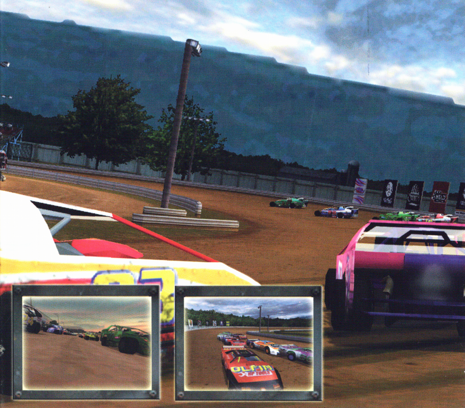 Inside Cover for Dirt Track Racing 2 (Windows) (Budget Release): Left