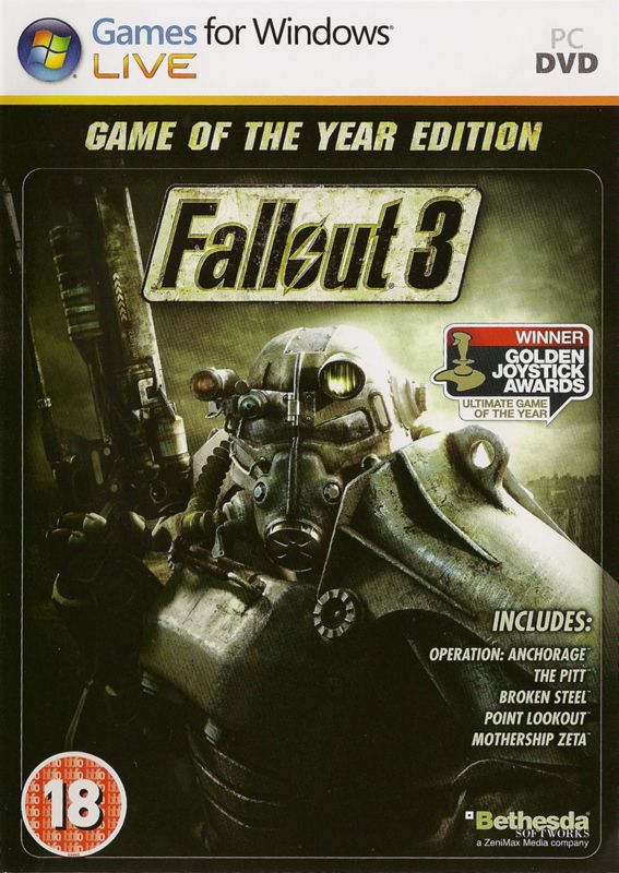 Front Cover for Fallout 3: Game of the Year Edition (Windows)