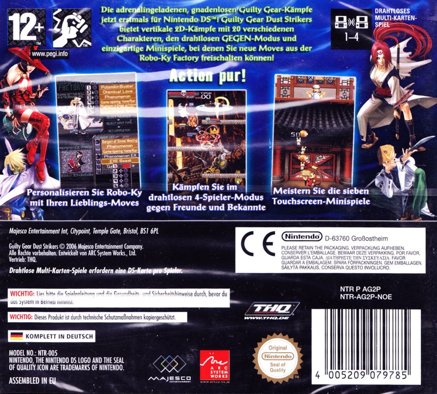 Guilty Gear: Dust Strikers cover or packaging material - MobyGames