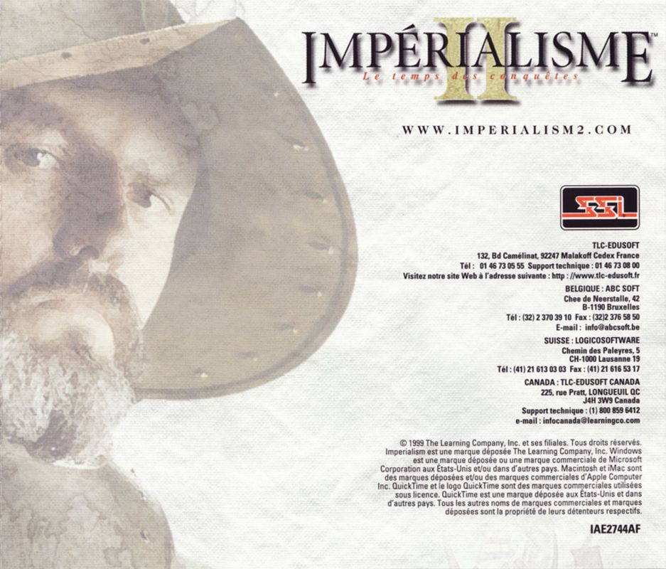 Other for Imperialism II: The Age of Exploration (Macintosh and Windows): Jewel Case - Back