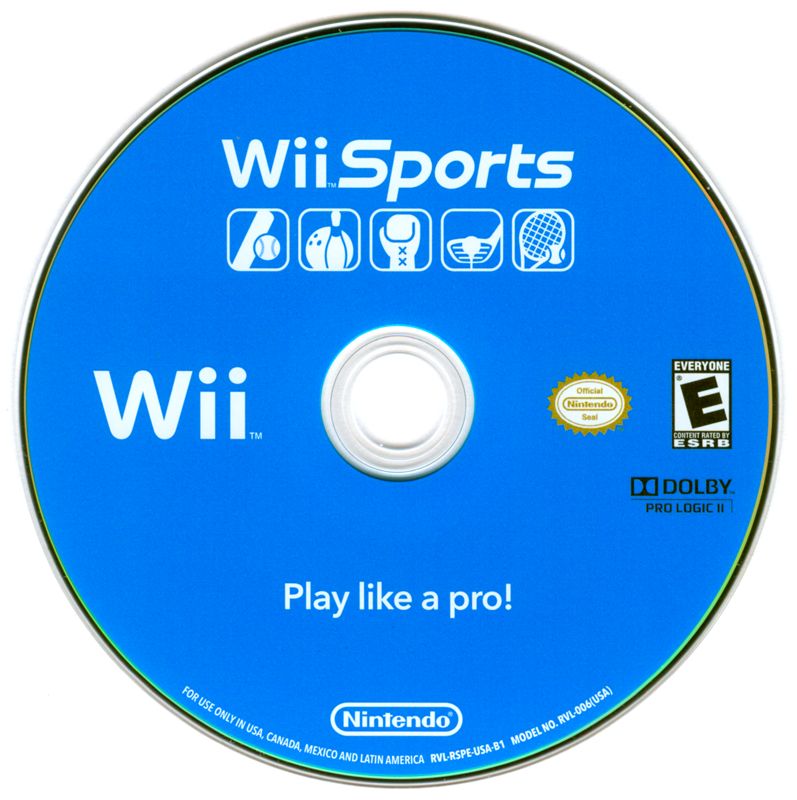 Wii Sports cover or packaging material MobyGames