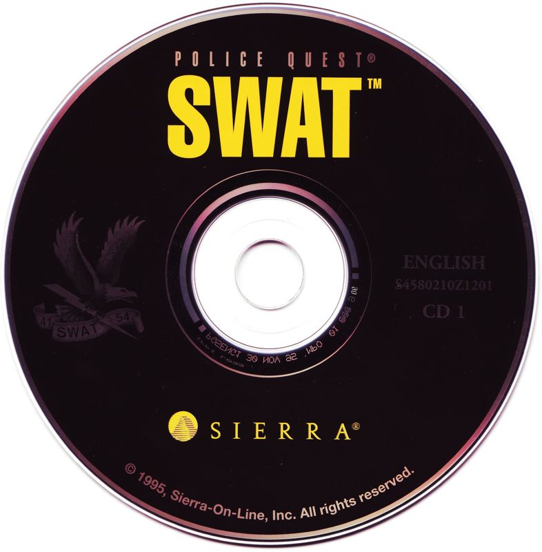 Media for Daryl F. Gates' Police Quest: SWAT (DOS and Windows and Windows 3.x): Disc 1/4