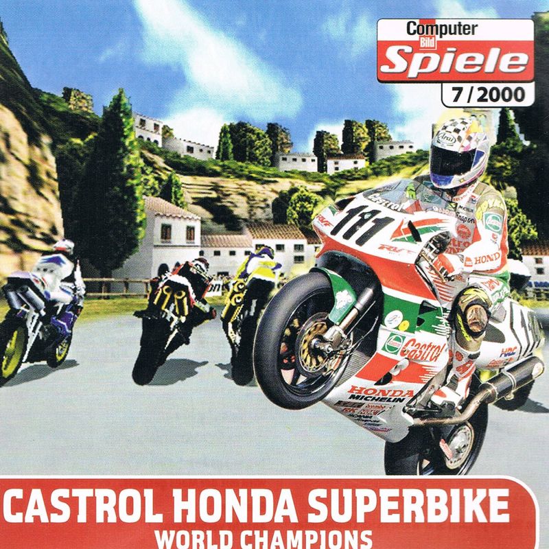 Front Cover for Castrol Honda Superbike World Champions (Windows) (Computer Bild Spiele 07/2000 covermount)