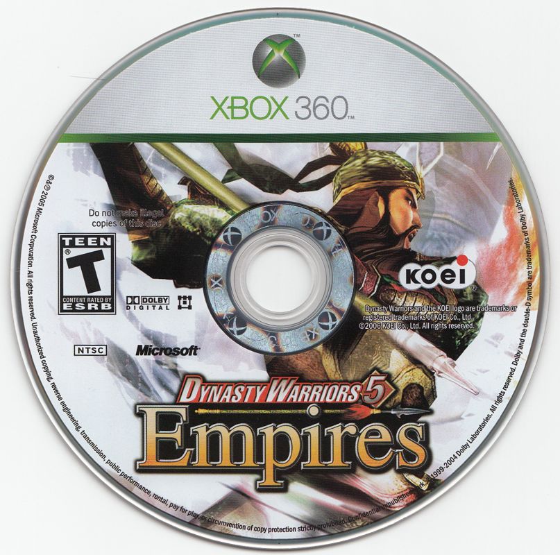 Media for Dynasty Warriors 5: Empires (Xbox 360)