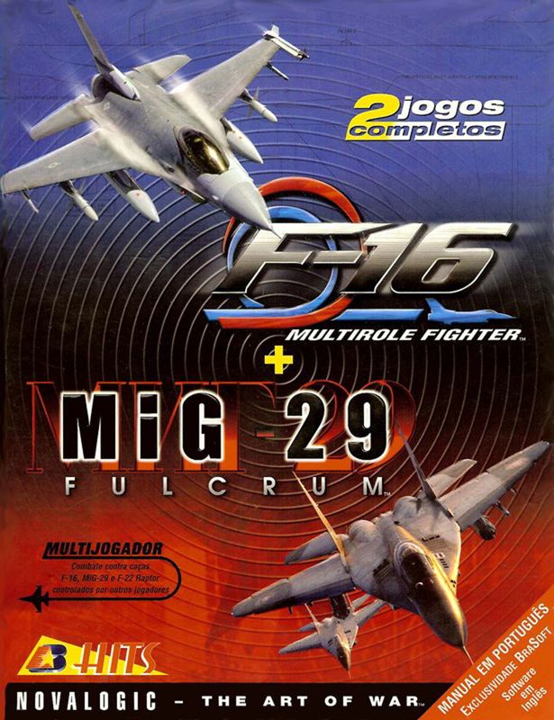 Jogo F-16 + Mig-29 (2 jogos complentos) Manual em Português Game B