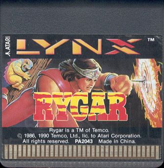 Media for Rygar (Lynx)