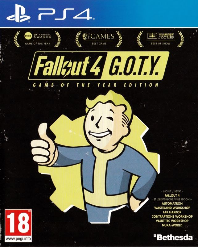 Front Cover for Fallout 4: Game of the Year Edition (PlayStation 4)